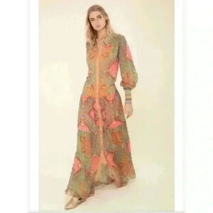 Hale Bob Maxi Dress/Duster Sz S Retailed $350